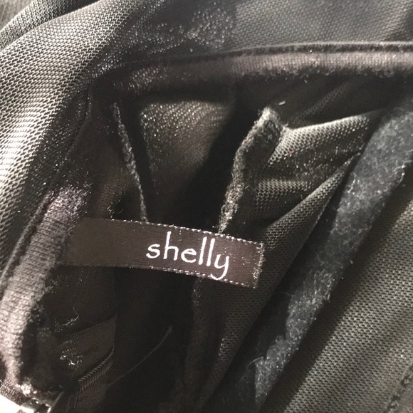 Black Mesh Flare Top - Picture 4 of 5